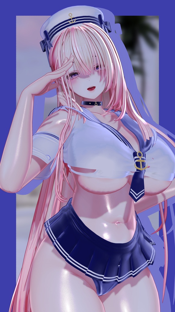 ⟦VRC 10アバター対応⟧ ⚓ Marine Dolphin Bikini 🐬 ♥ 10Avatar ♥