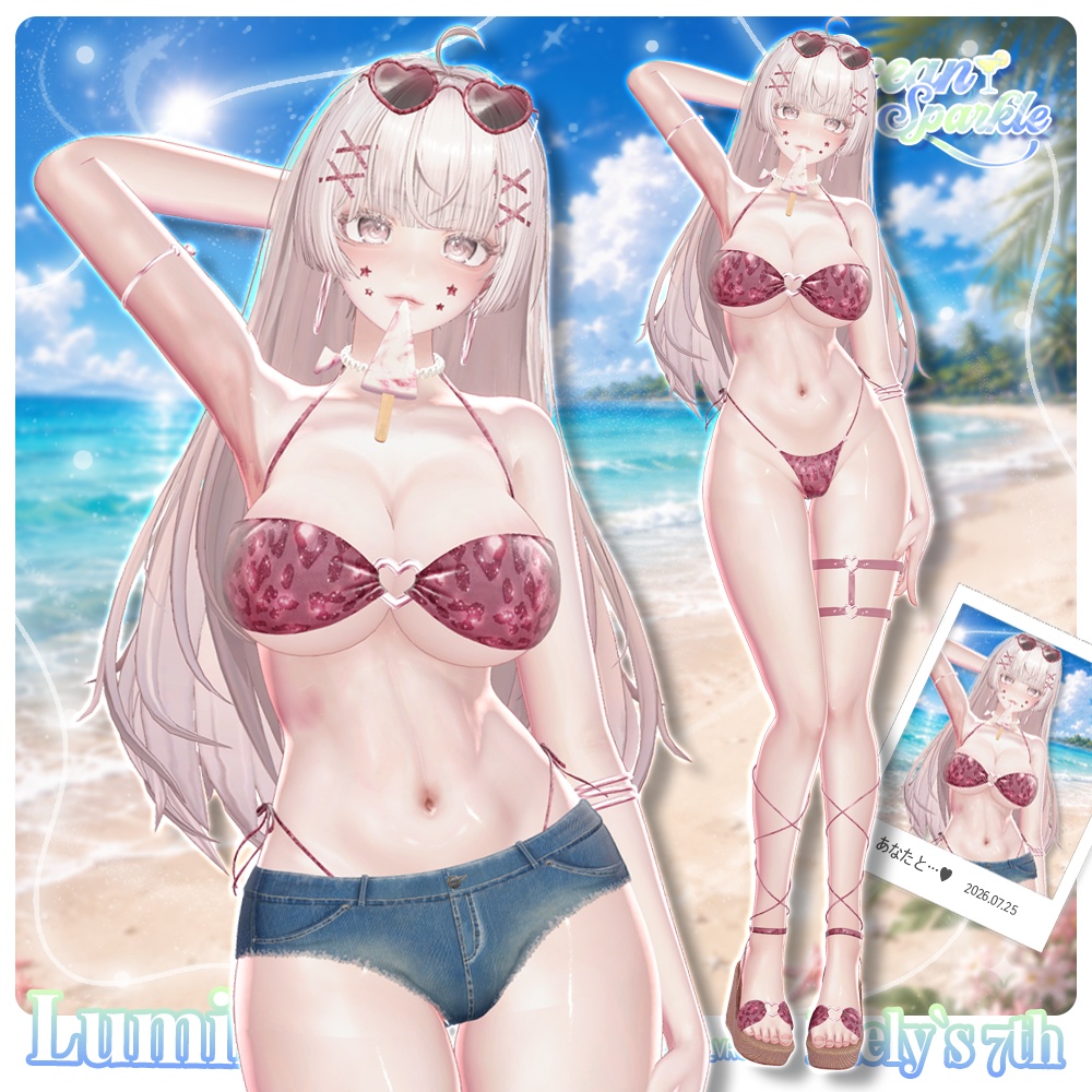 ❤️SALE❤️ ⟦VRC 12アバター対応⟧ 🌊 Ocean Sparkle Bikini ✨ ♥ 12Avatar ♥