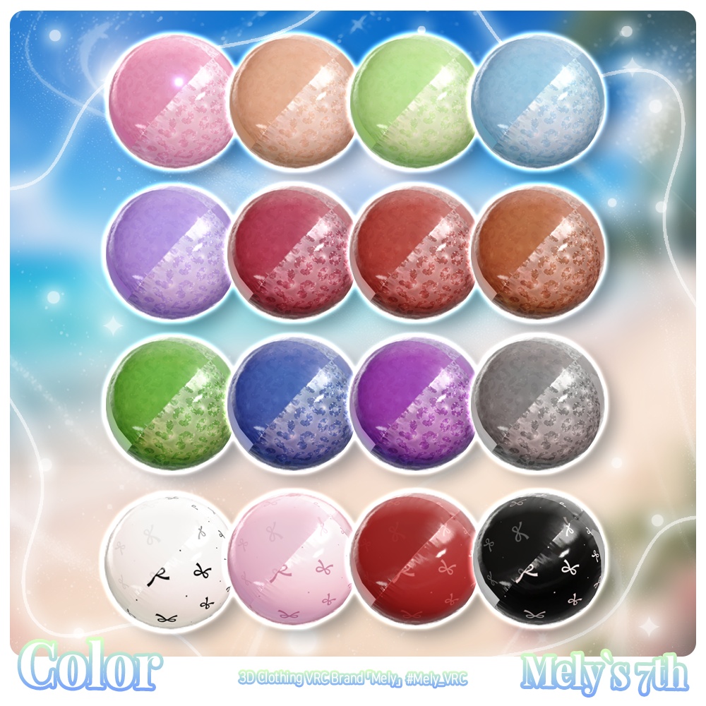 ❤️SALE❤️ ⟦VRC 12アバター対応⟧ 🌊 Ocean Sparkle Bikini ✨ ♥ 12Avatar ♥