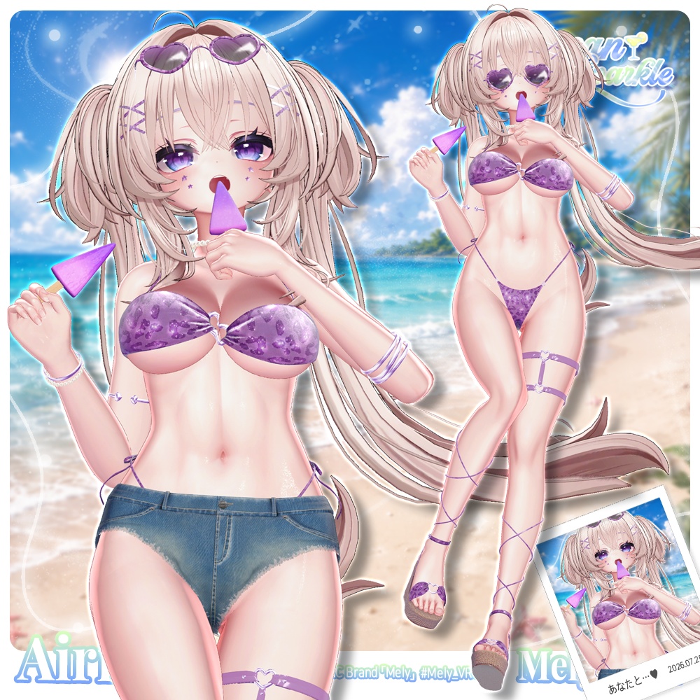 ❤️SALE❤️ ⟦VRC 12アバター対応⟧ 🌊 Ocean Sparkle Bikini ✨ ♥ 12Avatar ♥