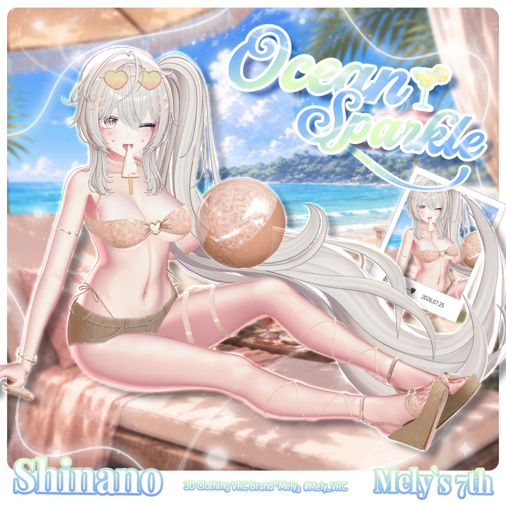 ❤️SALE❤️ ⟦VRC 12アバター対応⟧ 🌊 Ocean Sparkle Bikini ✨ ♥ 12Avatar ♥