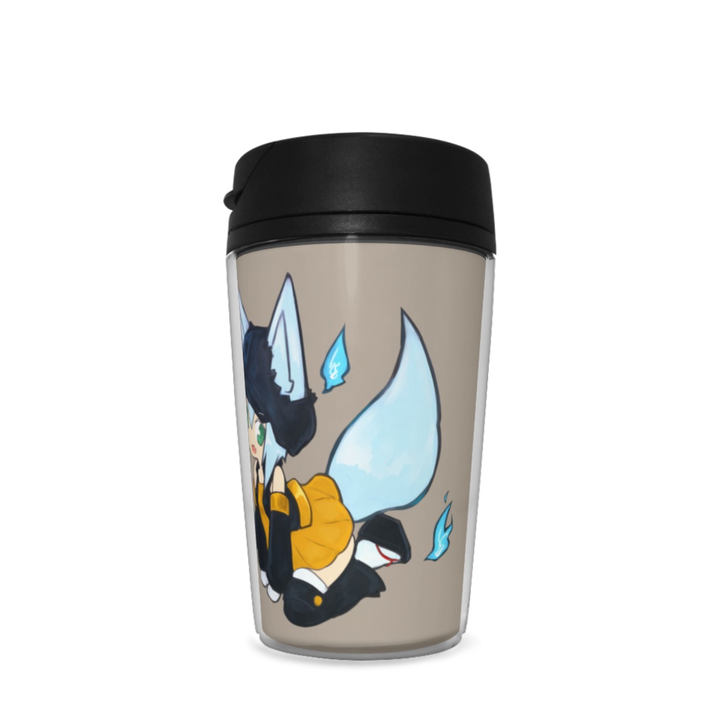 狐堵 イラスト入りタンブラー