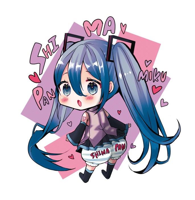 縞パンミクさんアクリルキーホルダー