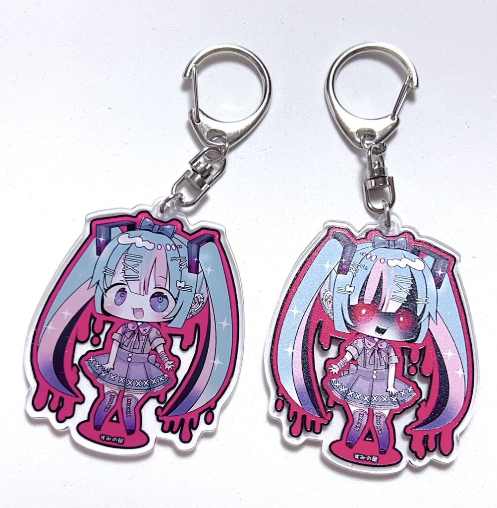 地雷系ミクさんアクリルキーホルダー