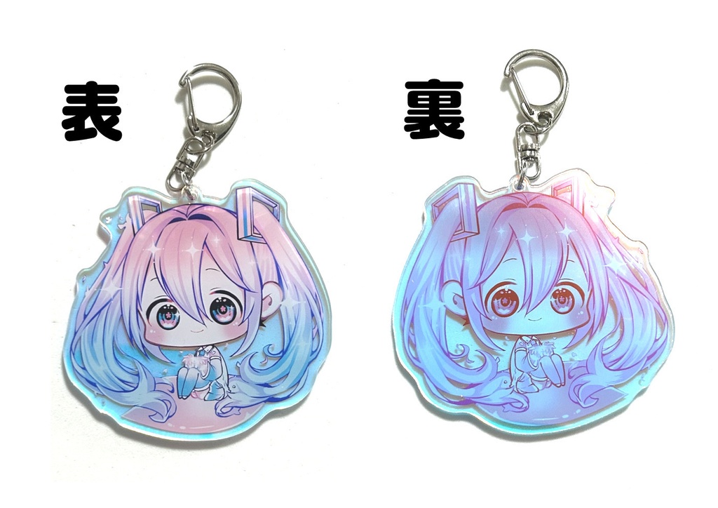 雪桜ミクアクリルキーホルダー