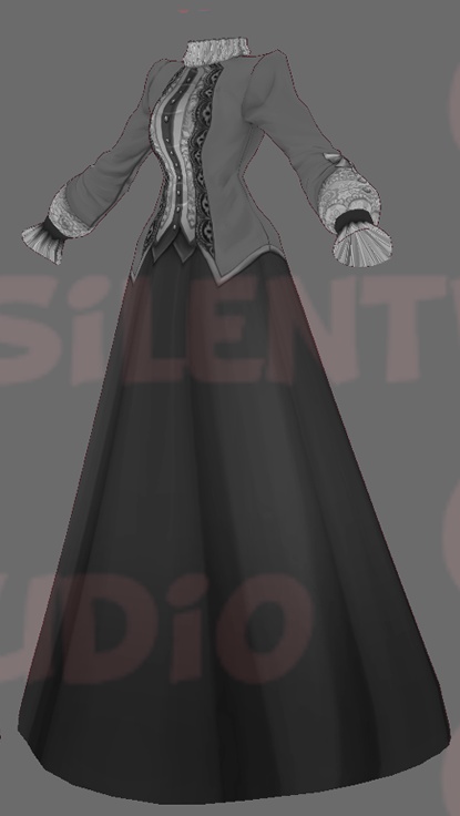 Vroid Texture - Vintage Dress Pack