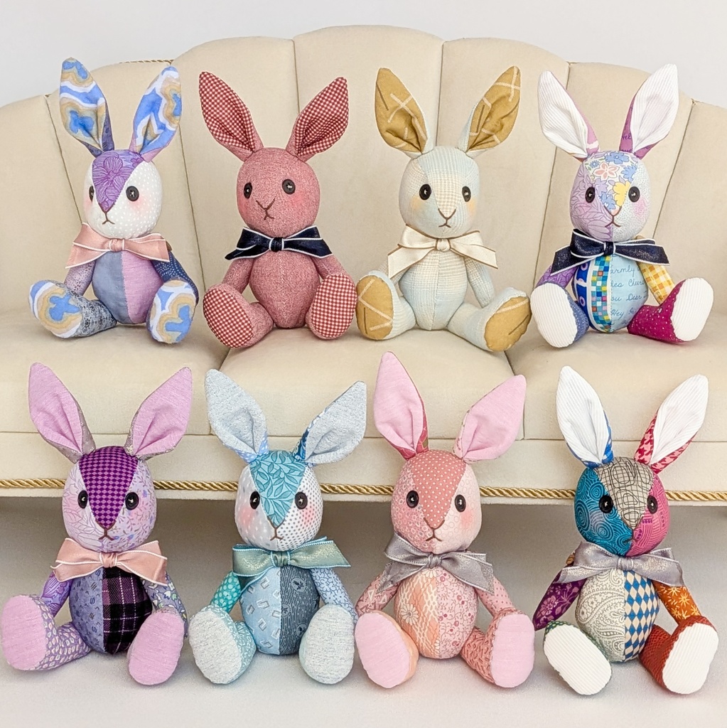 【ウサギMsize】パッチベイビー/ドール用ぬいぐるみ