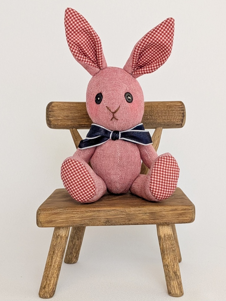 【ウサギMsize】パッチベイビー/ドール用ぬいぐるみ