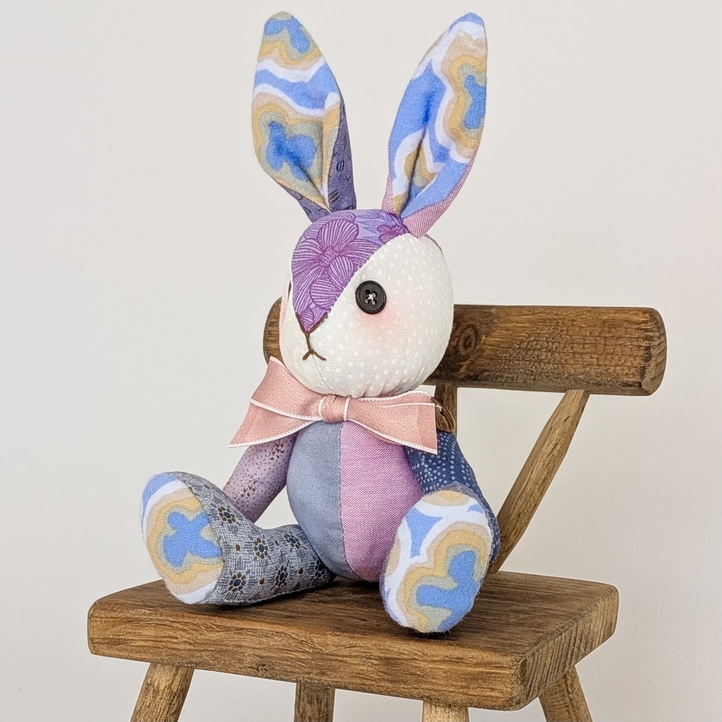 【ウサギMsize】パッチベイビー/ドール用ぬいぐるみ