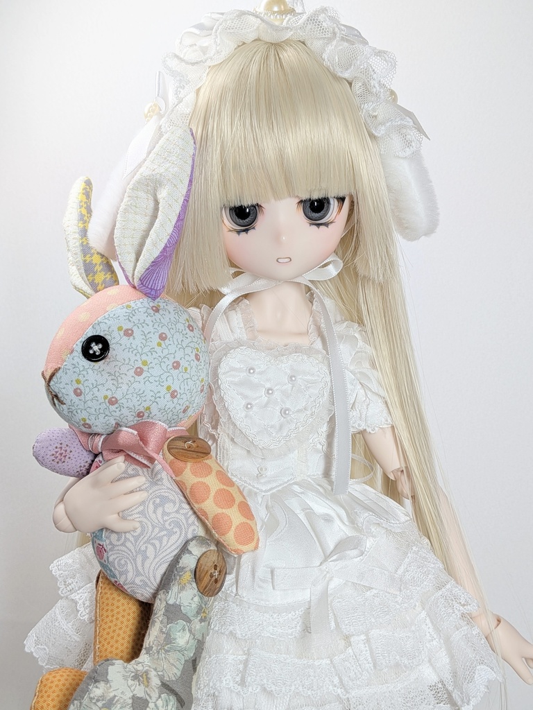 【ウサギMsize】パッチベイビー/ドール用ぬいぐるみ