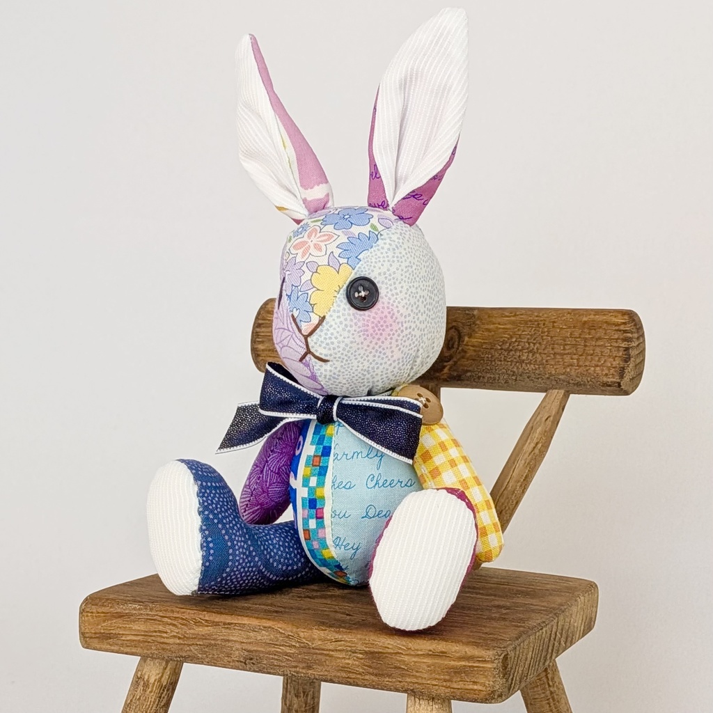 【ウサギMsize】パッチベイビー/ドール用ぬいぐるみ