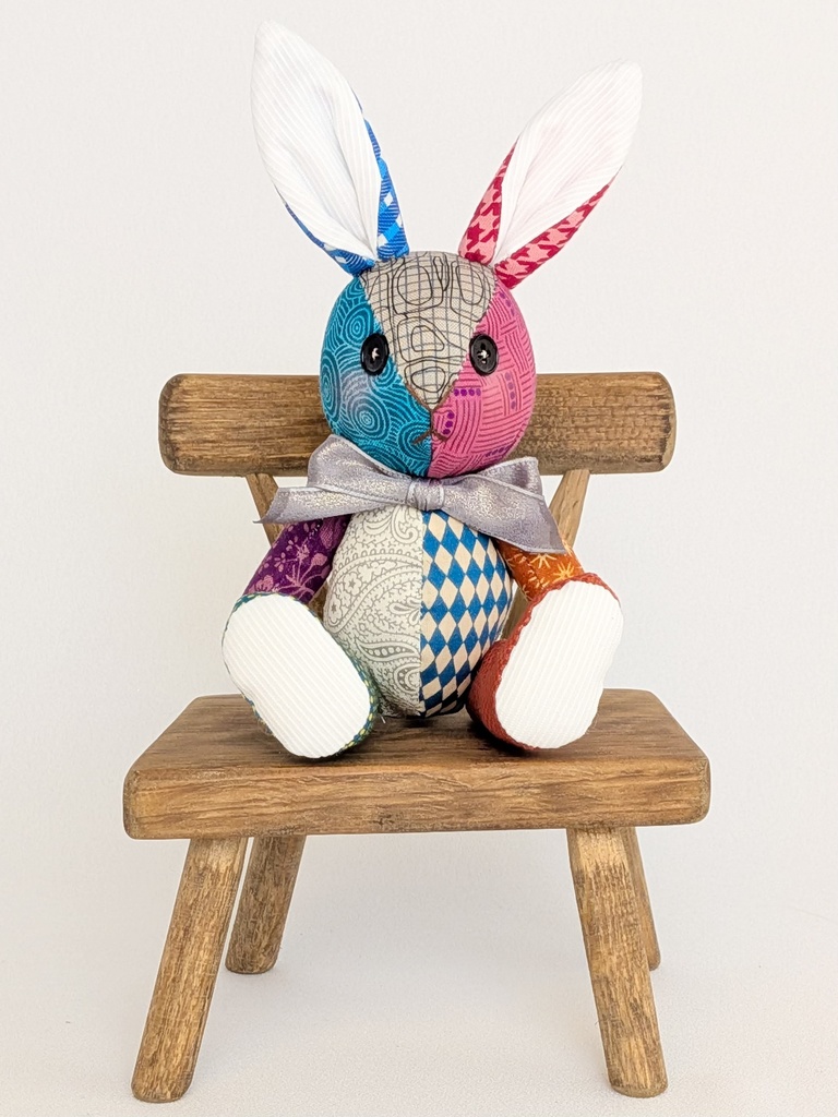 【ウサギMsize】パッチベイビー/ドール用ぬいぐるみ