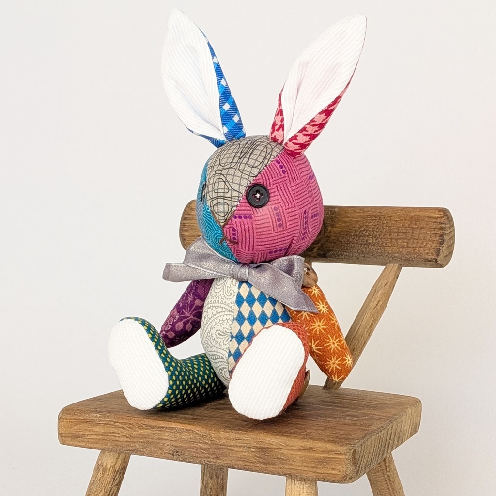 【ウサギMsize】パッチベイビー/ドール用ぬいぐるみ