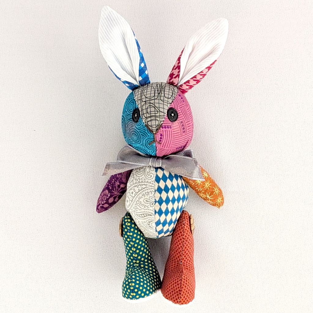 【ウサギMsize】パッチベイビー/ドール用ぬいぐるみ