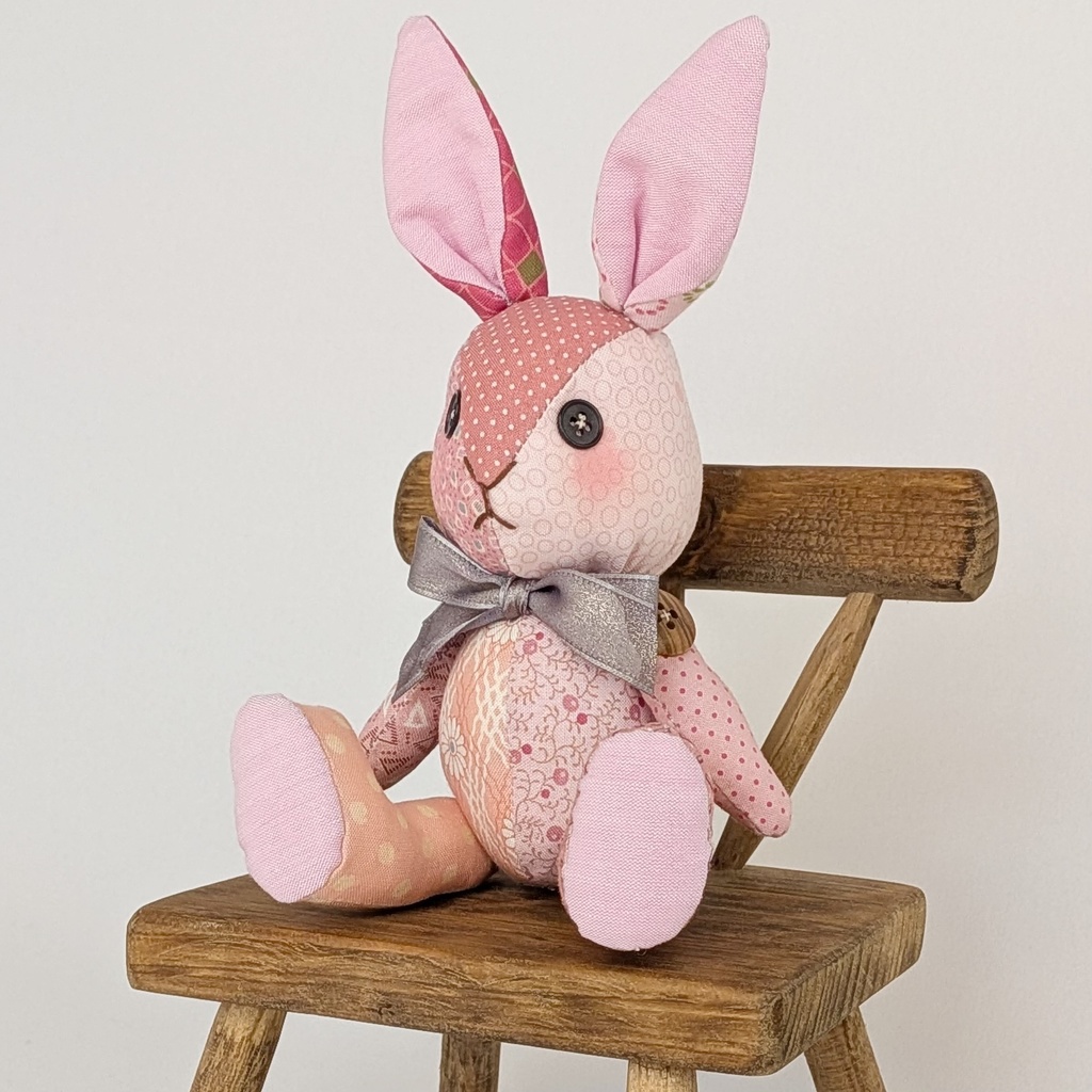 【ウサギMsize】パッチベイビー/ドール用ぬいぐるみ