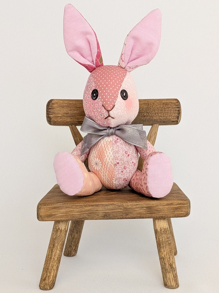 【ウサギMsize】パッチベイビー/ドール用ぬいぐるみ