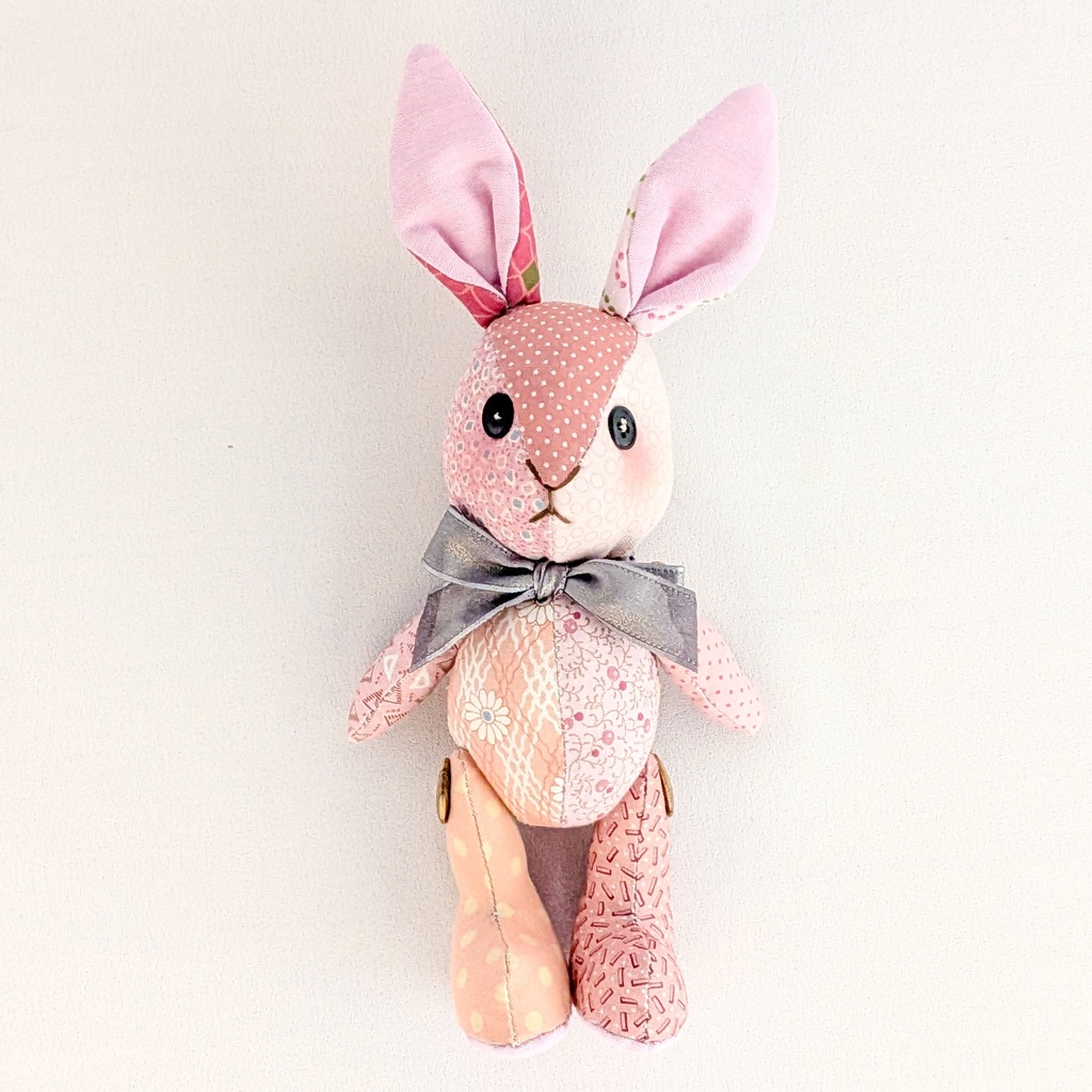 【ウサギMsize】パッチベイビー/ドール用ぬいぐるみ