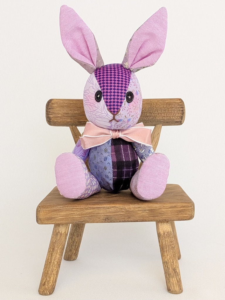 【ウサギMsize】パッチベイビー/ドール用ぬいぐるみ