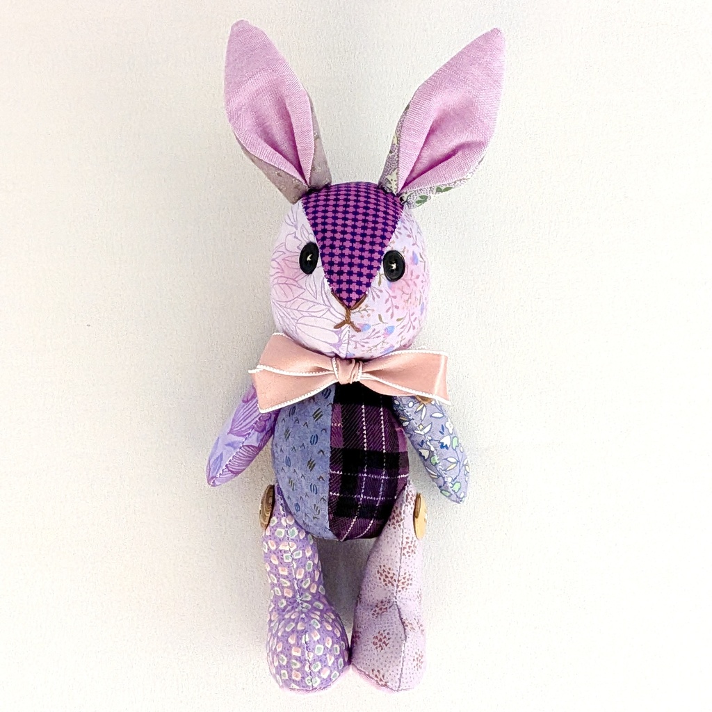 【ウサギMsize】パッチベイビー/ドール用ぬいぐるみ