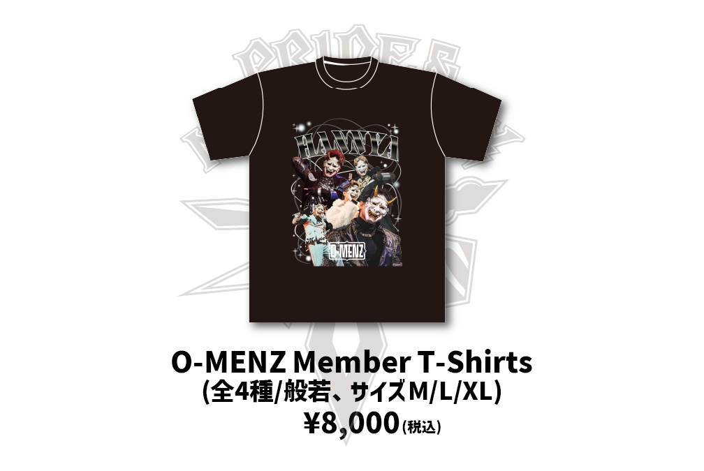 O-MENZ Member T-Shirts【般若】