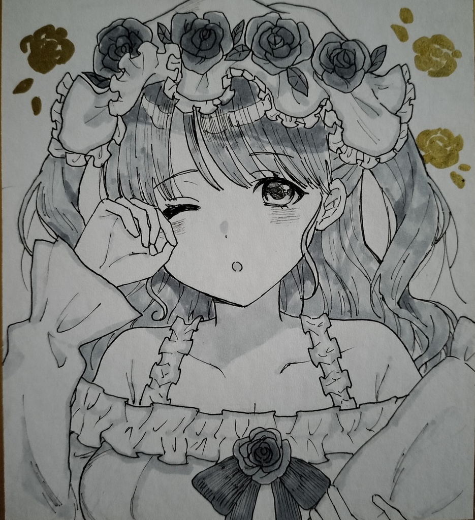 【オリジナル】おやすみろーずなおんなのこ