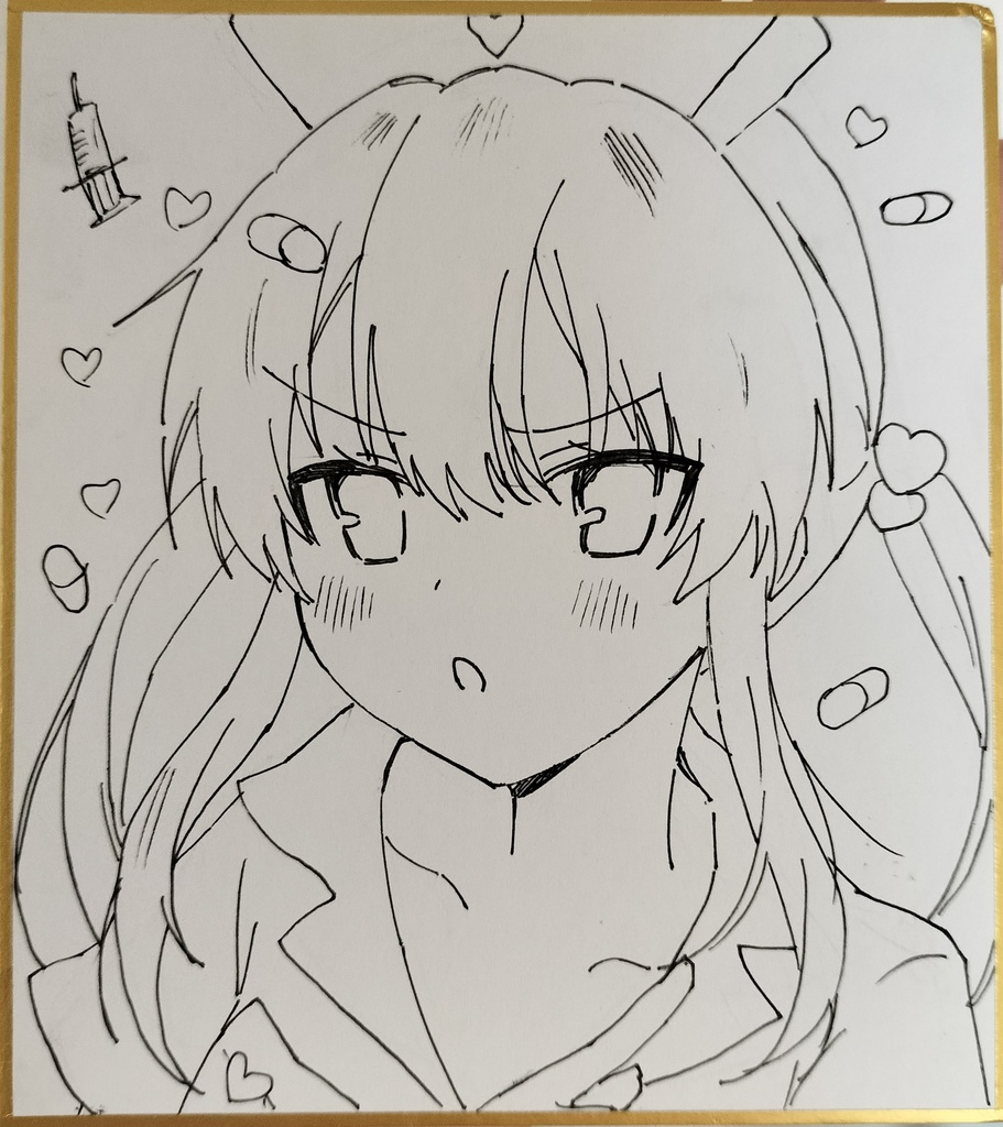 【折れ有】オリジナルミニ色紙