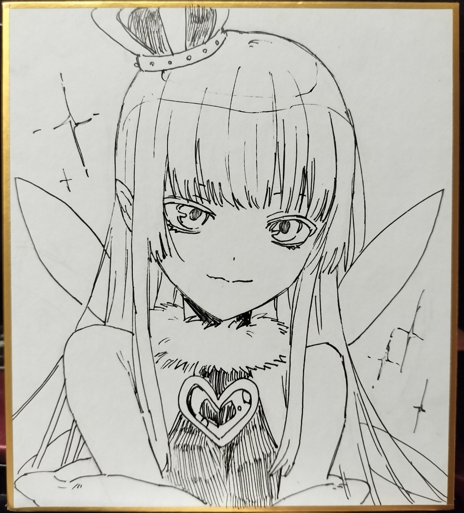 落書きミニ色紙