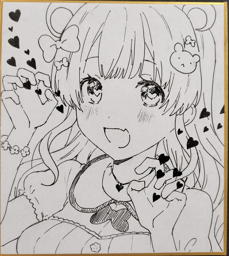 オリジナル落書きミニ色紙