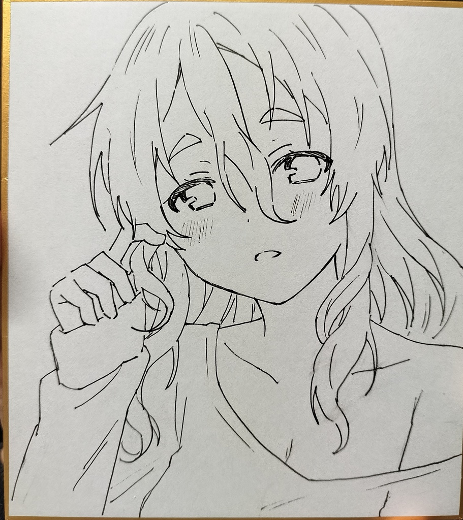 ポーラ落書きミニ色紙