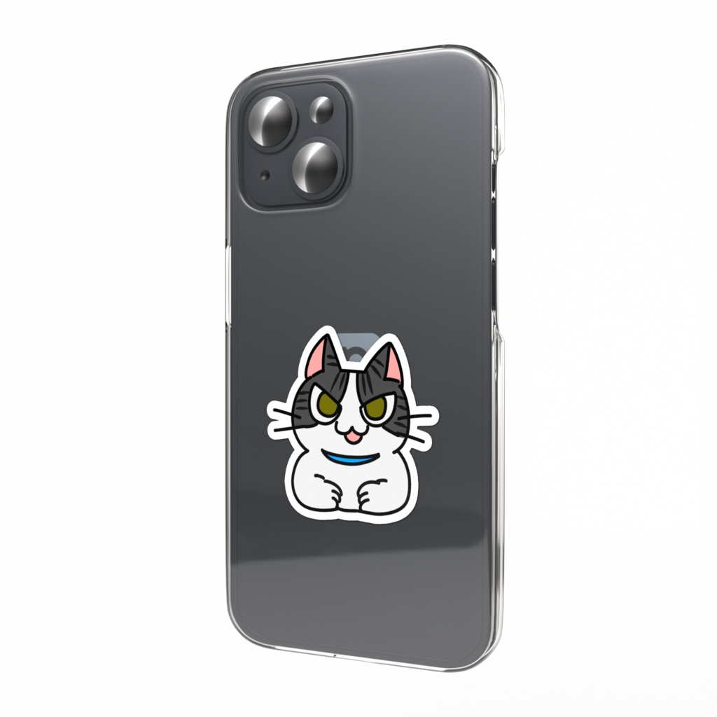 猫のビス もっちりスマホステッカー