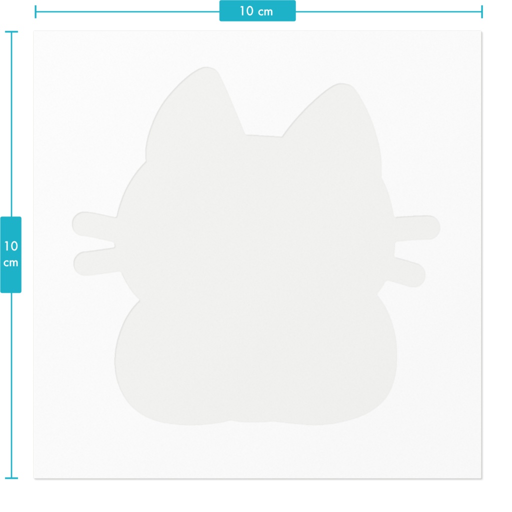猫のビス もっちりステッカー(大)