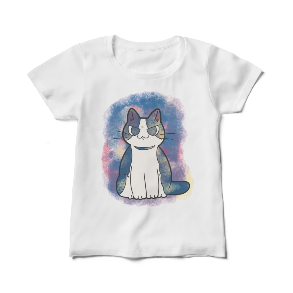 猫のビス レディースTシャツ