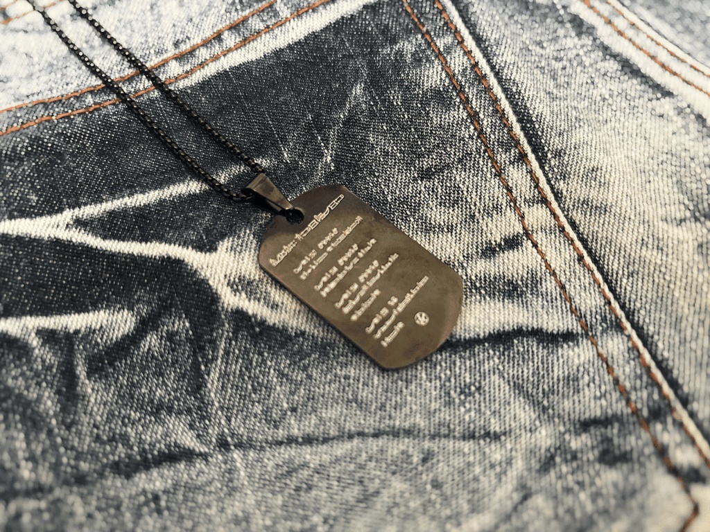 【受注生産】Hylen Lab - DogTag Neckless Black