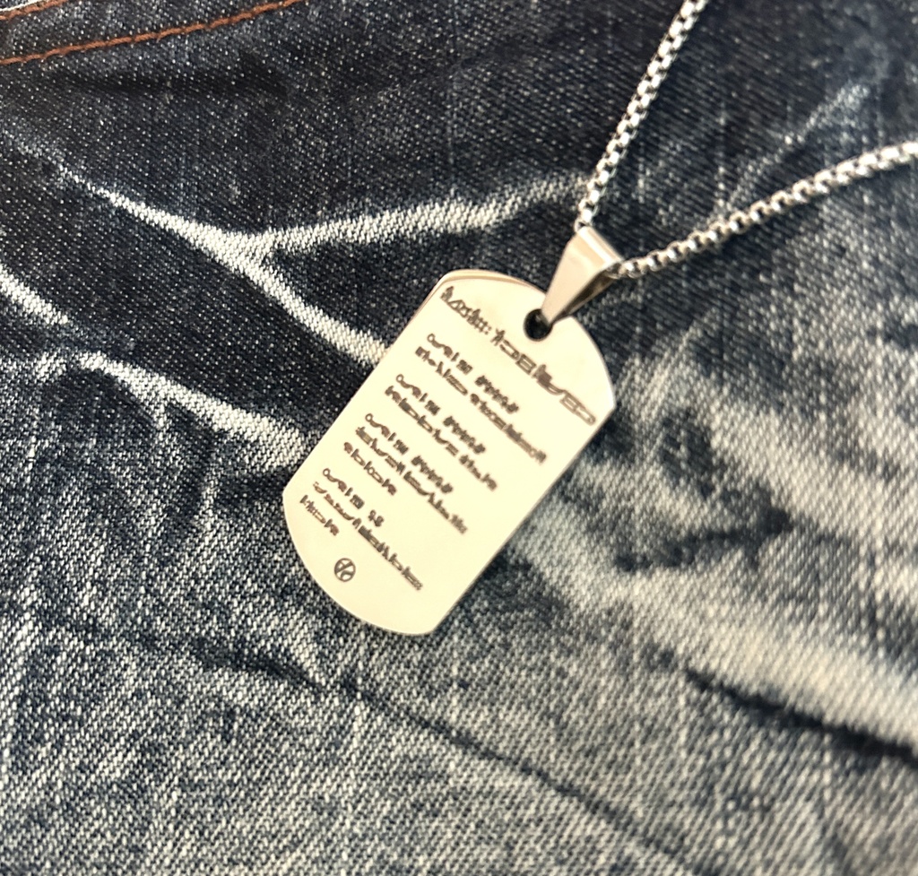 【受注生産】Hylen Lab - DogTag Neckless Silver