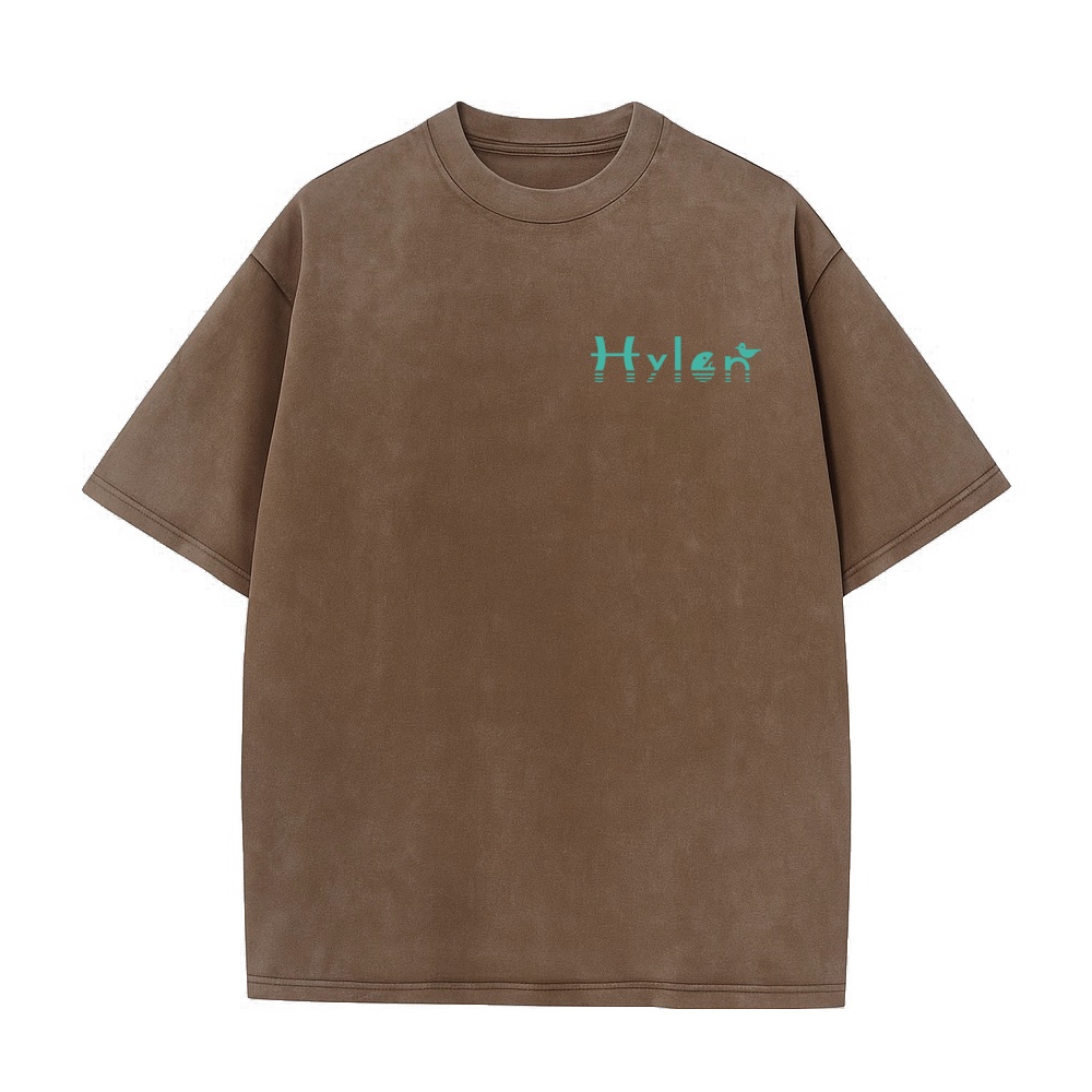 【受注生産】Hylen Lab - Heavy Washed T-Shirt ArmyGreen/Brown