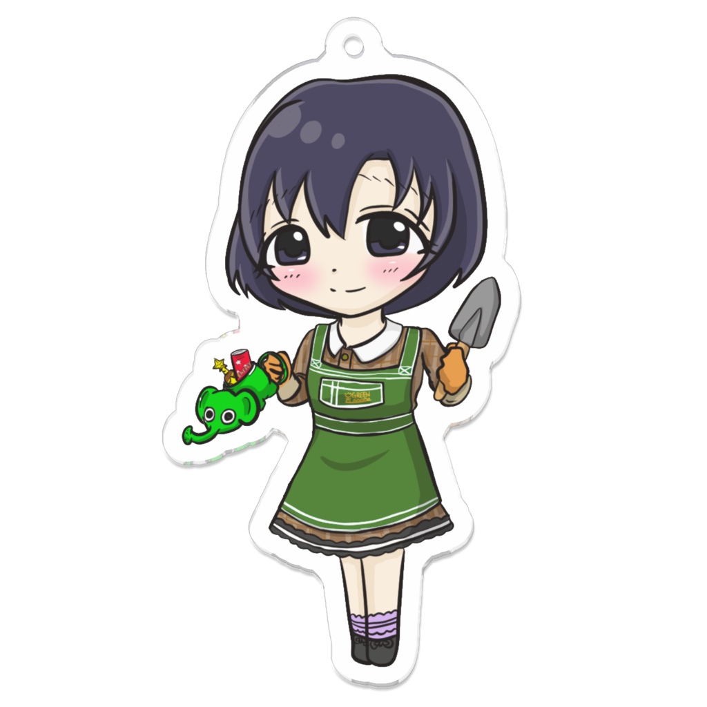 104.メモリーブロッサム お仕事着 白菊ほたる アクリルキーホルダー【pixivFACTORY】