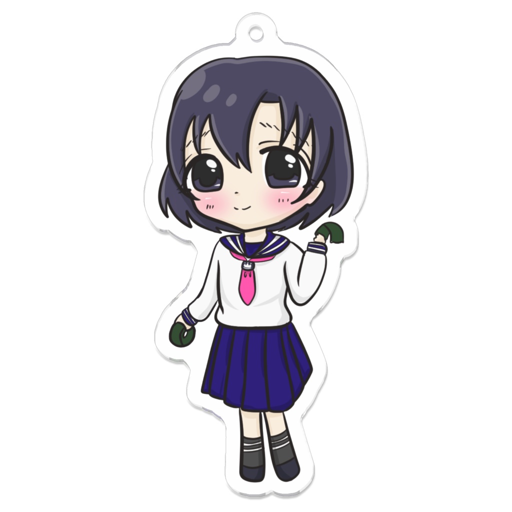 87.Life is HaRMONY MV合制服 白菊ほたる アクリルキーホルダー【pixivFACTORY】