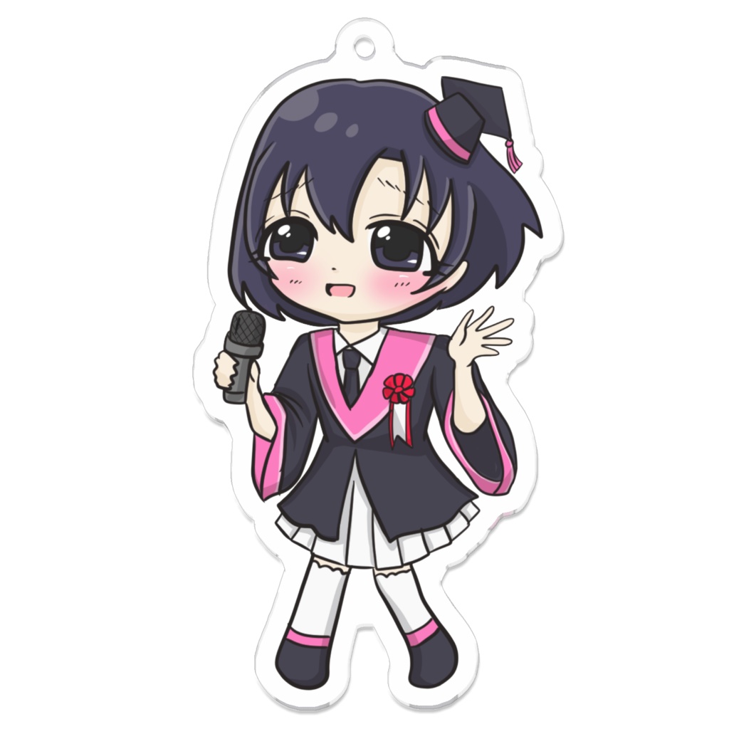 84.Life is HaRMONY ライブ衣装 白菊ほたる アクリルキーホルダー【pixivFACTORY】