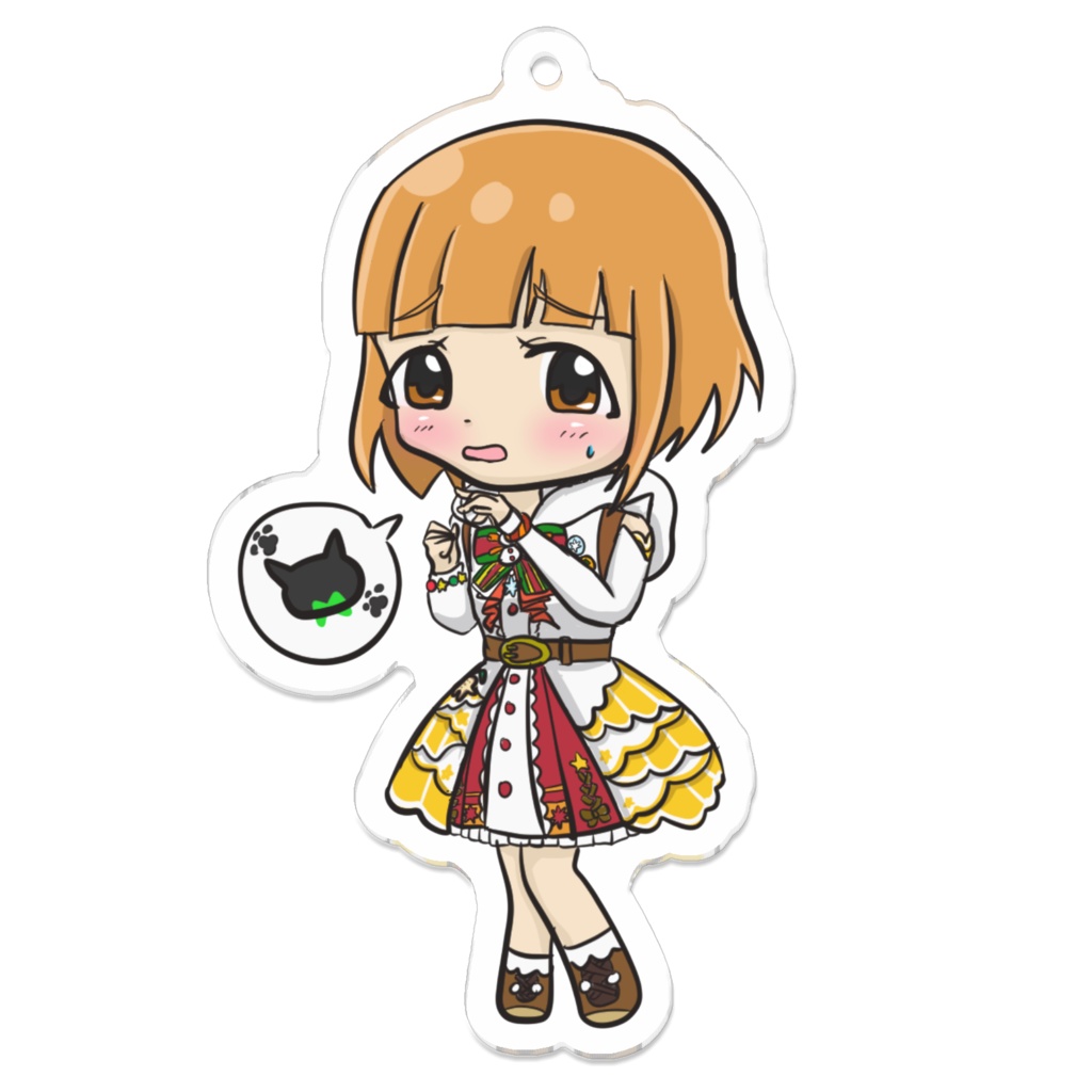 78.喜多見柚の白菊ほたるものまね アクリルキーホルダー【pixivFACTORY】