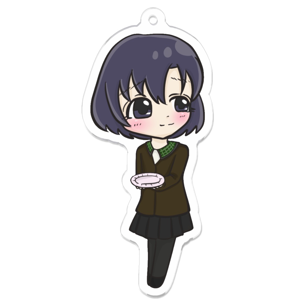 58.季節の風を感じて 私服 白菊ほたる アクリルキーホルダー【pixivFACTORY】