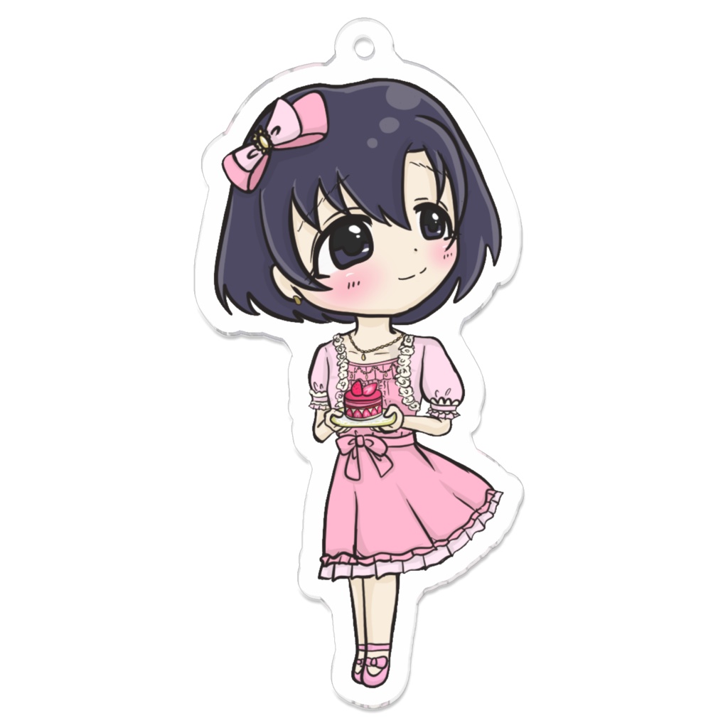 56.ステップ＆スキップ + 白菊ほたる アクリルキーホルダー【pixivFACTORY】