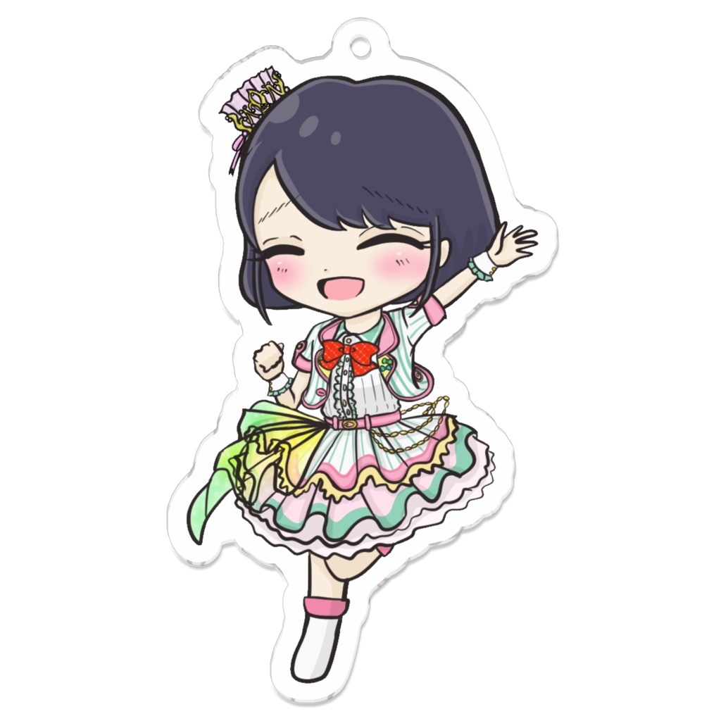 54.ポップス・アンバサダー 白菊ほたる アクリルキーホルダー【pixivFACTORY】