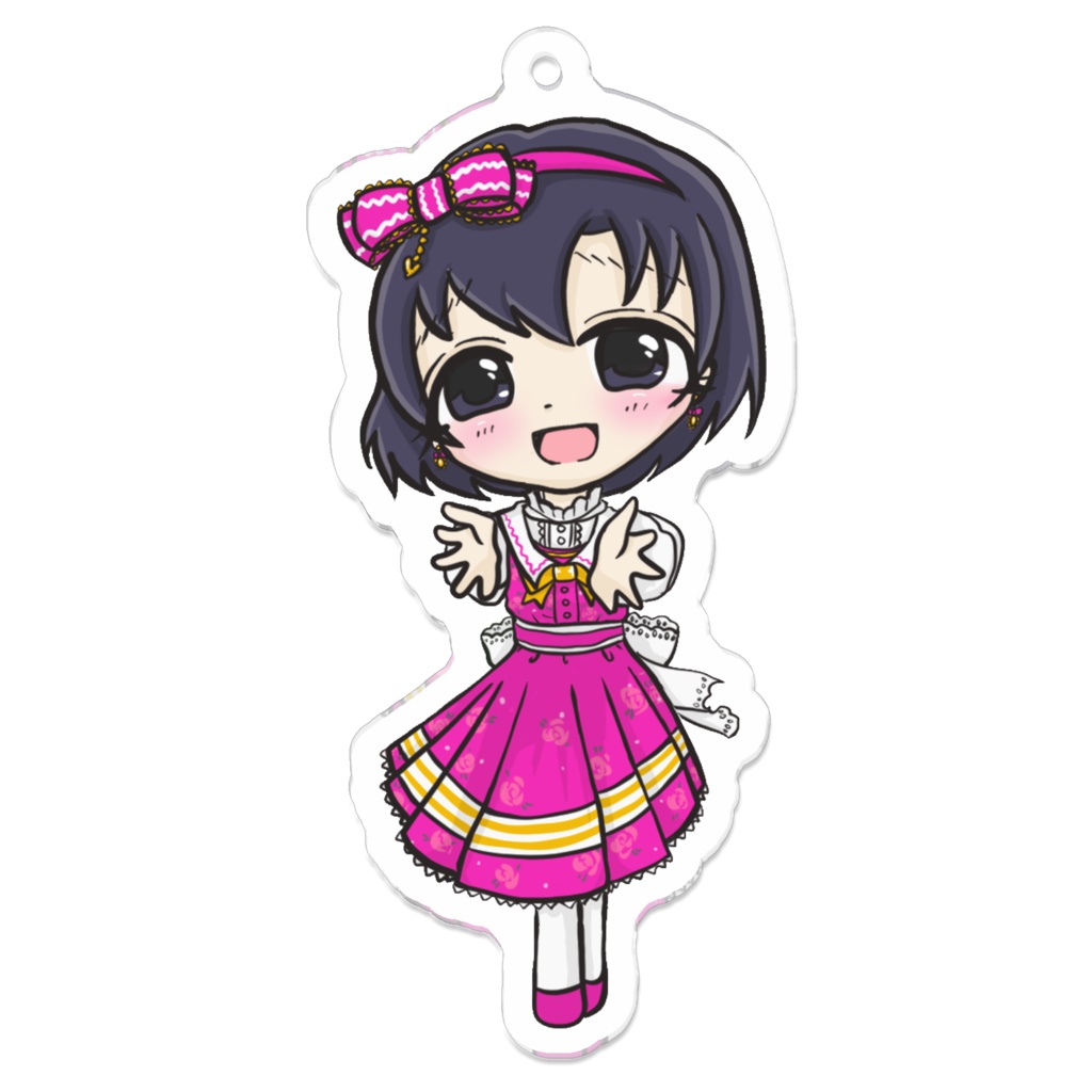 40.雨空の向こう+ 白菊ほたる アクリルキーホルダー【pixivFACTORY】