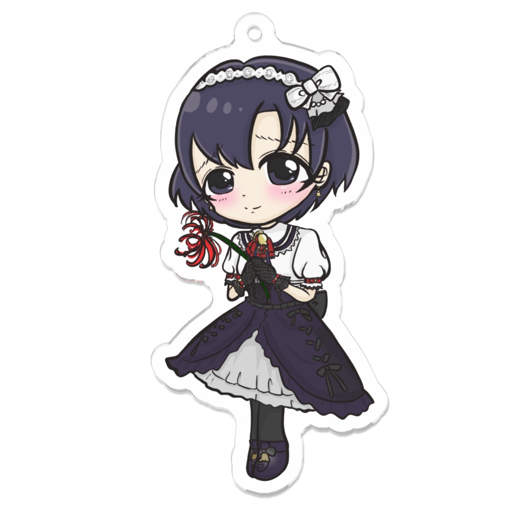 33.手折られぬ花は + 白菊ほたる アクリルキーホルダー【pixivFACTORY】