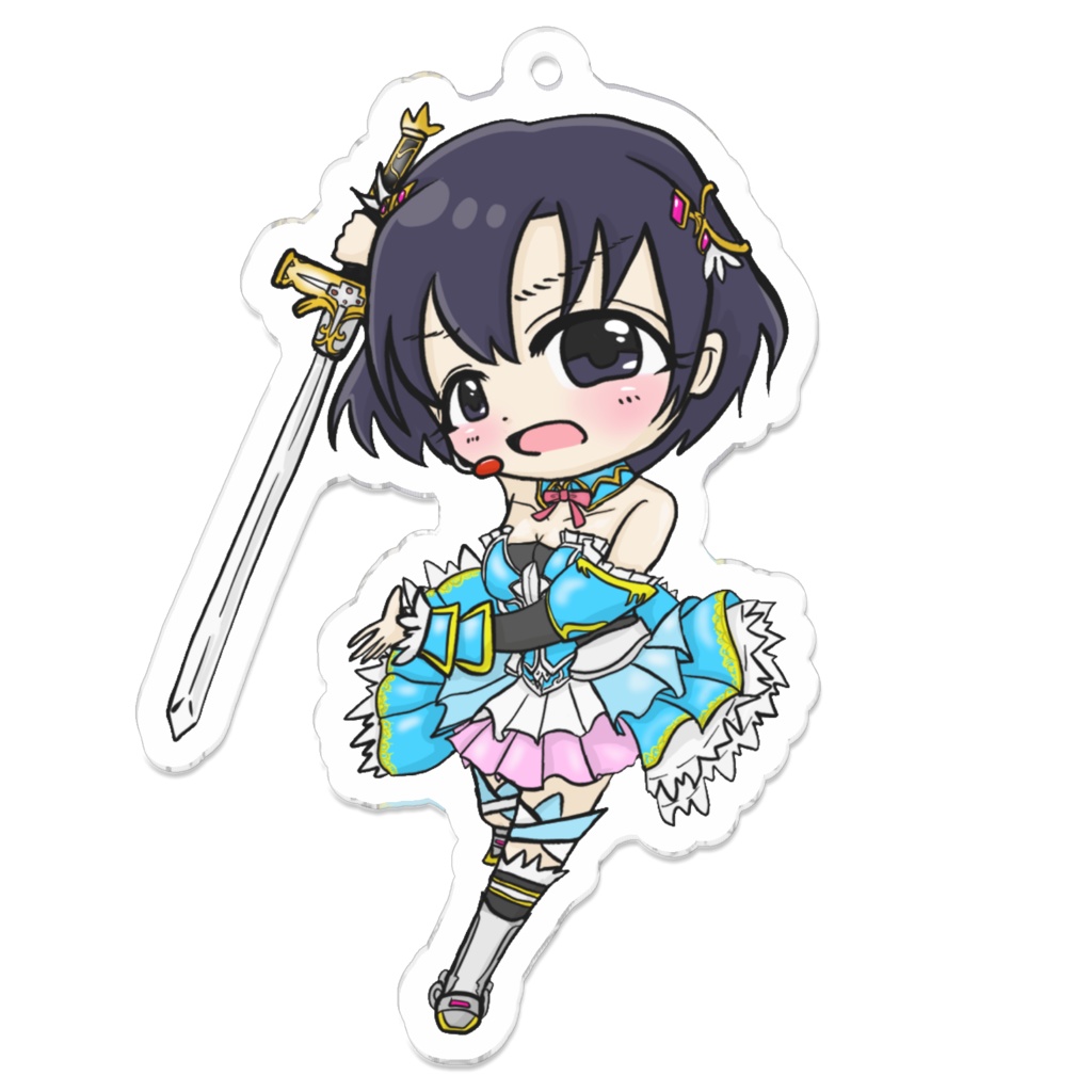 12.ヴォヤージュ・ブレイバー+ 白菊ほたる アクリルキーホルダー【pixivFACTORY】