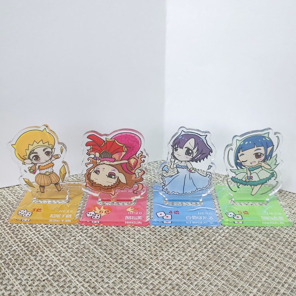 ダイスDEシンデレラ 4大精霊GBNS アクリルスタンド【匿名配送/あんしんBOOTHパック ネコポス】