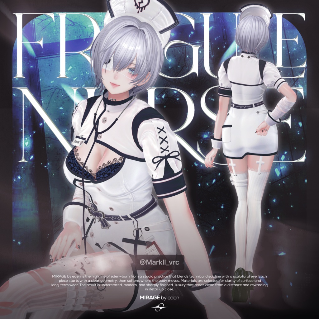 ✨セール中✨ Fragile_Nurse【20アバター対応】 🖤OPEN SALE🖤