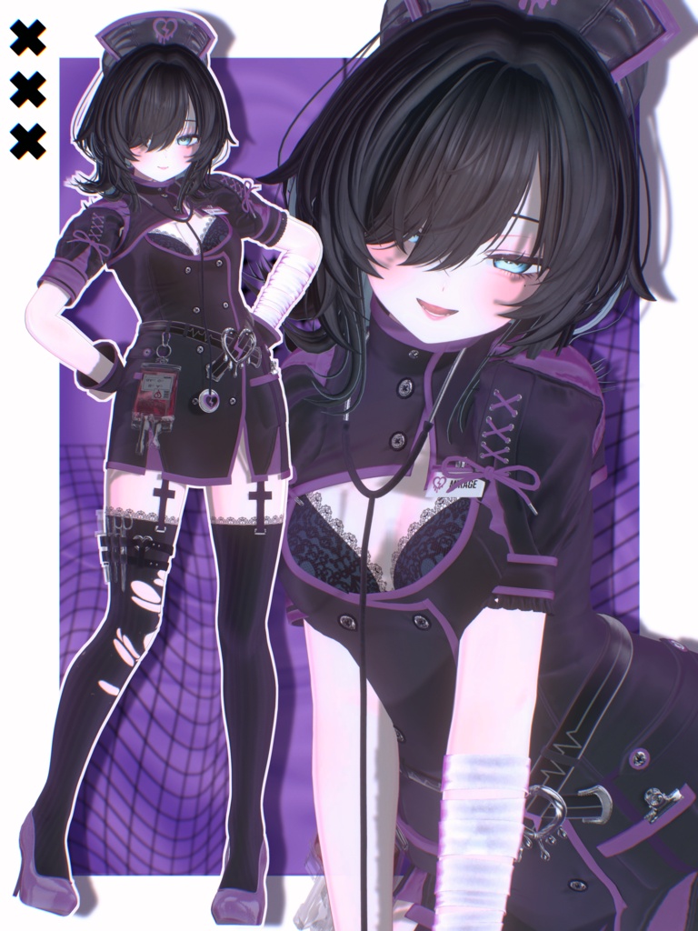 ✨セール中✨ Fragile_Nurse【20アバター対応】 🖤OPEN SALE🖤