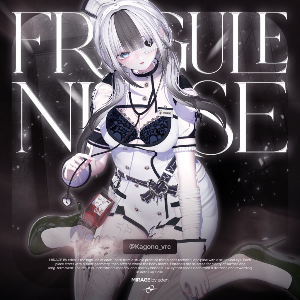 ✨セール中✨ Fragile_Nurse【20アバター対応】 🖤OPEN SALE🖤