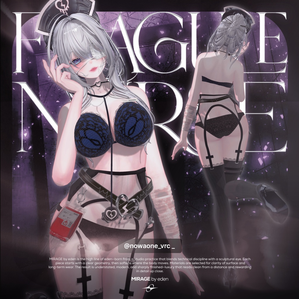 ✨セール中✨ Fragile_Nurse【20アバター対応】 🖤OPEN SALE🖤